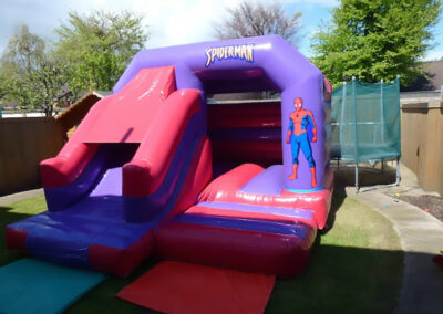 Ashbourne Bouncy Castles Spiderman Front Slide
